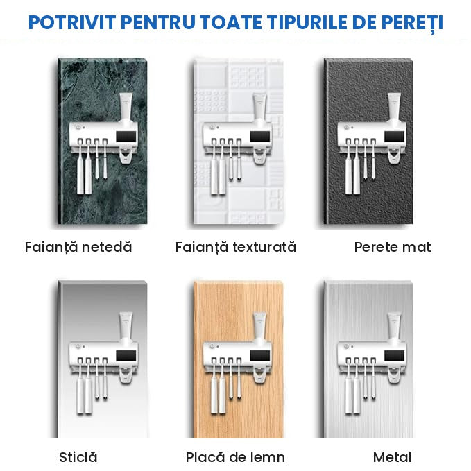 Suport Antibacterian Periuță și Pastă